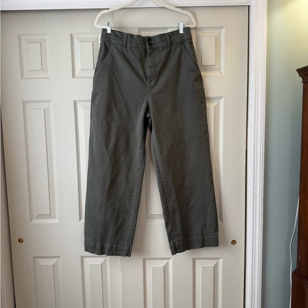 Everlane Organic Wide-Leg Pant Kalamata 14 - Picture 2 of 8